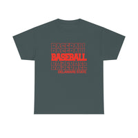 Baseball Delaware State in Modern Stacked Lettering T-Shirt