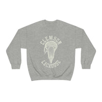 Clemson Lacrosse Sweatshirt With Large Lacrosse Head Graphic