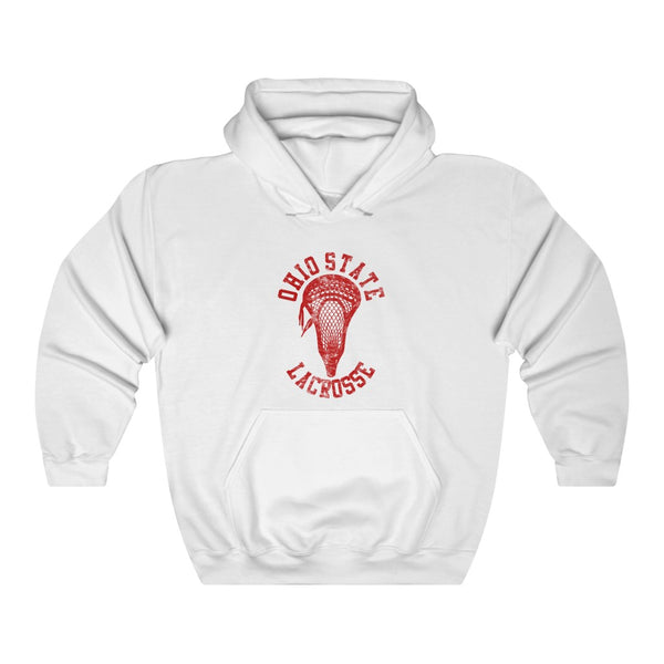 Ohio State Lacrosse With Red Lacrosse Head Hoodie