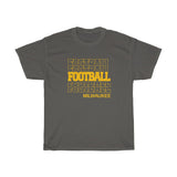 Football Milwaukee in Modern Stacked Lettering