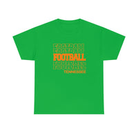 Football Tennessee in Modern Stacked Lettering