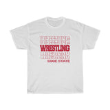 Wrestling Dixie State in Modern Stacked Lettering